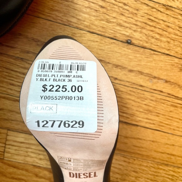 Black Diesel platform pumps - Picture 2 of 5